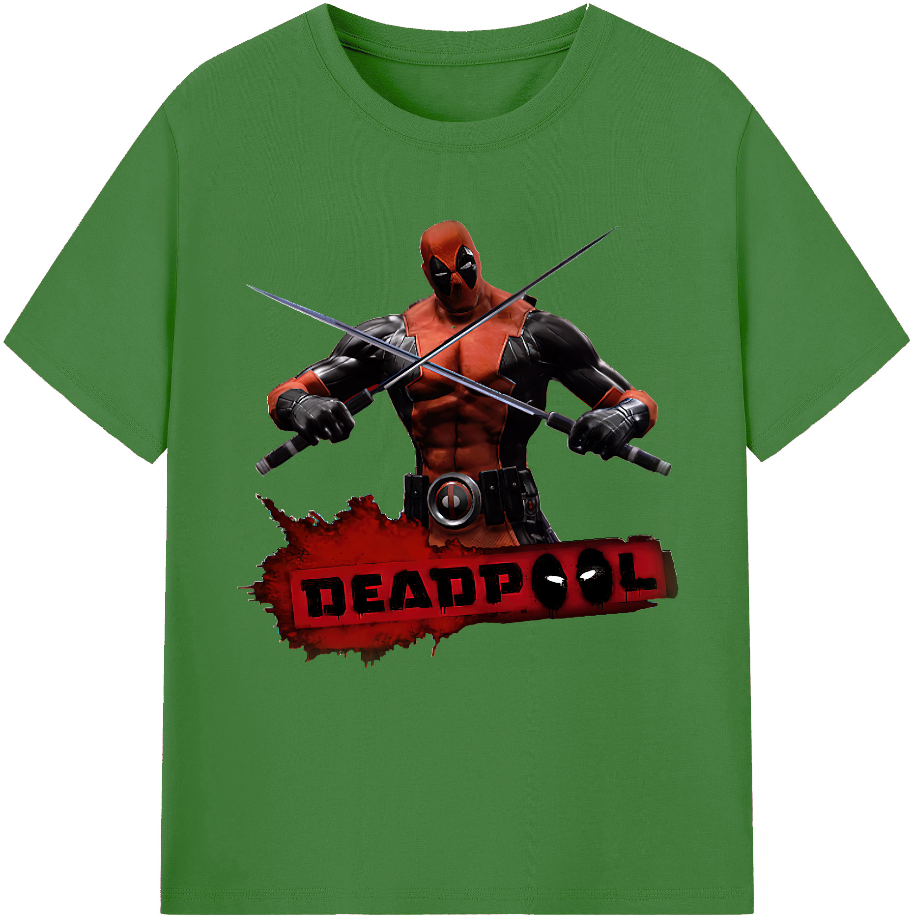 （画像用） Deadpool デッドプール レディースカジュアルプリントTシャツ（綿100％）